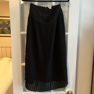 Pleated Black Skirt